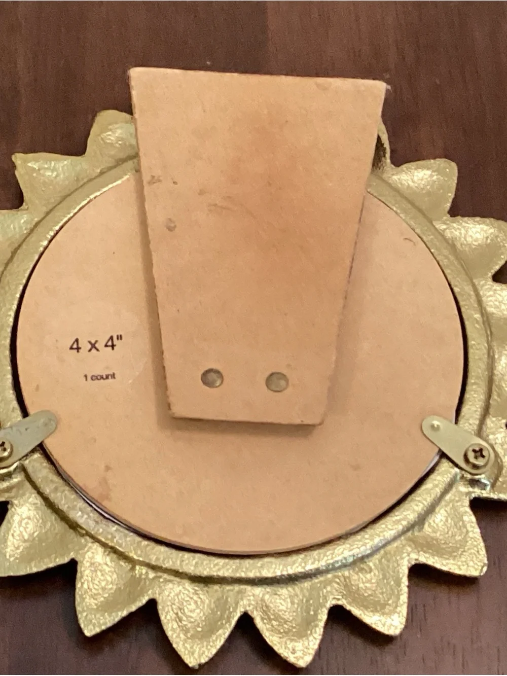 Gold Sunflower Photo Frame - Home Accents 4 X4”